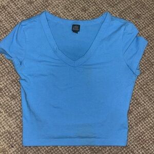 small light blue wild n fable crop top